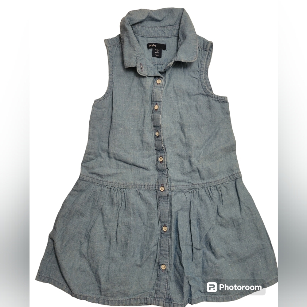 BABYGAP SLEEVELESS DENIM DRESS
